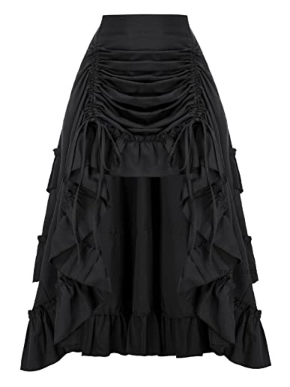 Renaissance Pirate Skirt High-Low Whimsical Gothic Maxi